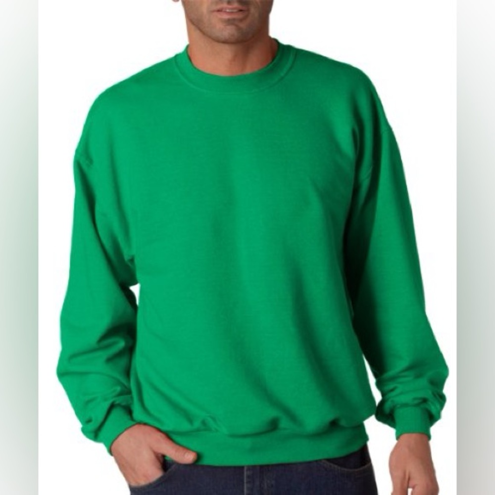 Spirit Classic Fleece Green Crewneck Pullover Sweatshirt